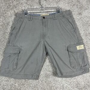 Lucky Brand Cargo Shorts Mens 36 Gray Ripstop Outdoor Utility Pockets‎ Casual